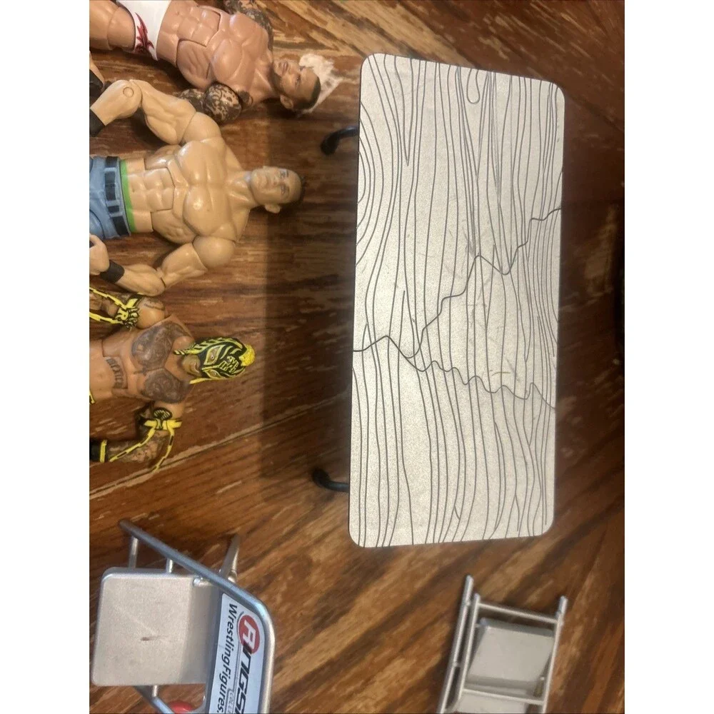 WWE Wrestling Action Figures Lot + Accessories